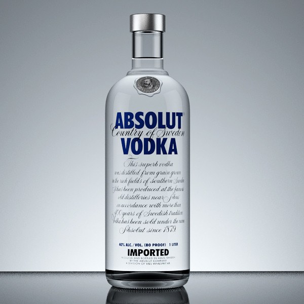 Vodka Absolut Natural 1000ml