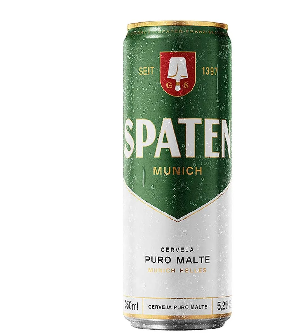 Cerveja Spaten Lata Sleek 350 ml