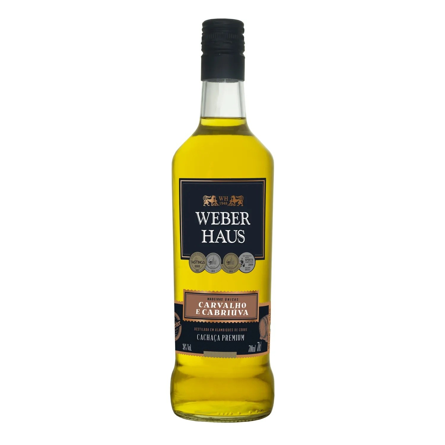 Cachaca Weber Haus Premium Carvalho e Cabriuva 700Ml