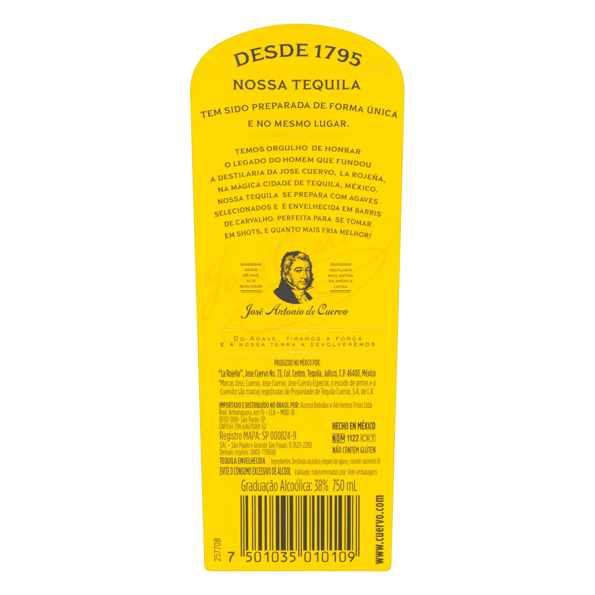 Tequila Jose Cuervo Ouro Especial  Reposado 750ml
