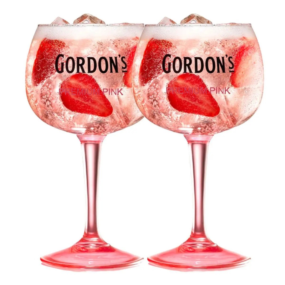 Conj. c/ 02 Taças Gordons Pink 600 ml