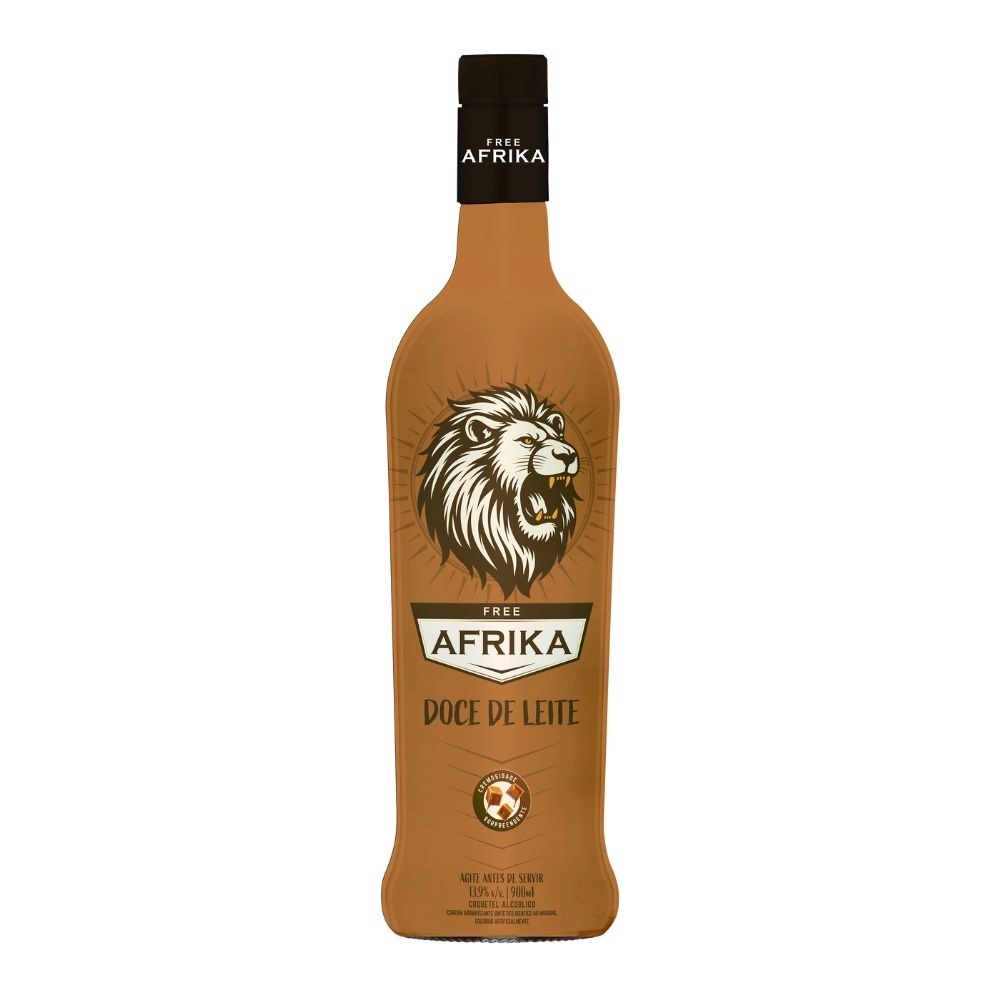 Licor Free Afrika Doce de Leite  900ml