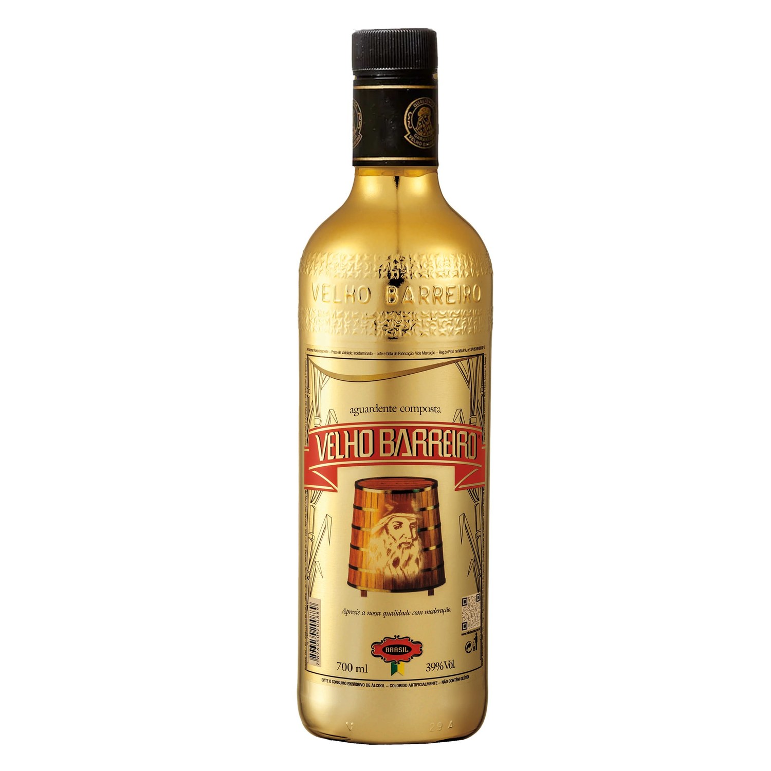 Cachaca Velho Barreiro Reserva Ouro 700ml