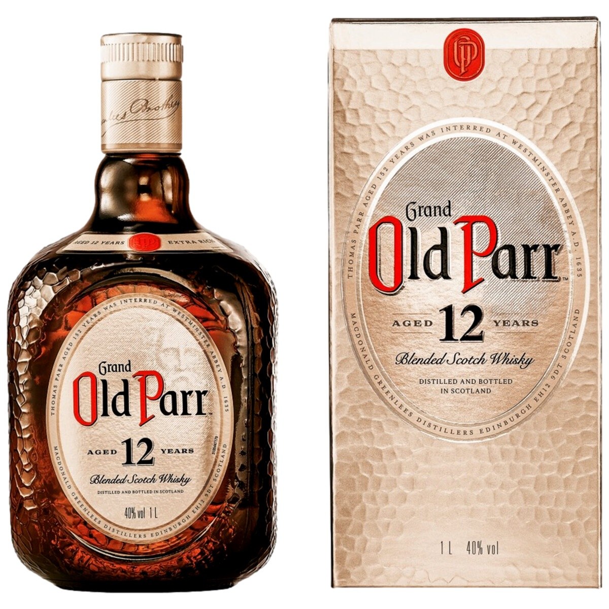 Whisky Old Parr 12 anos 1L