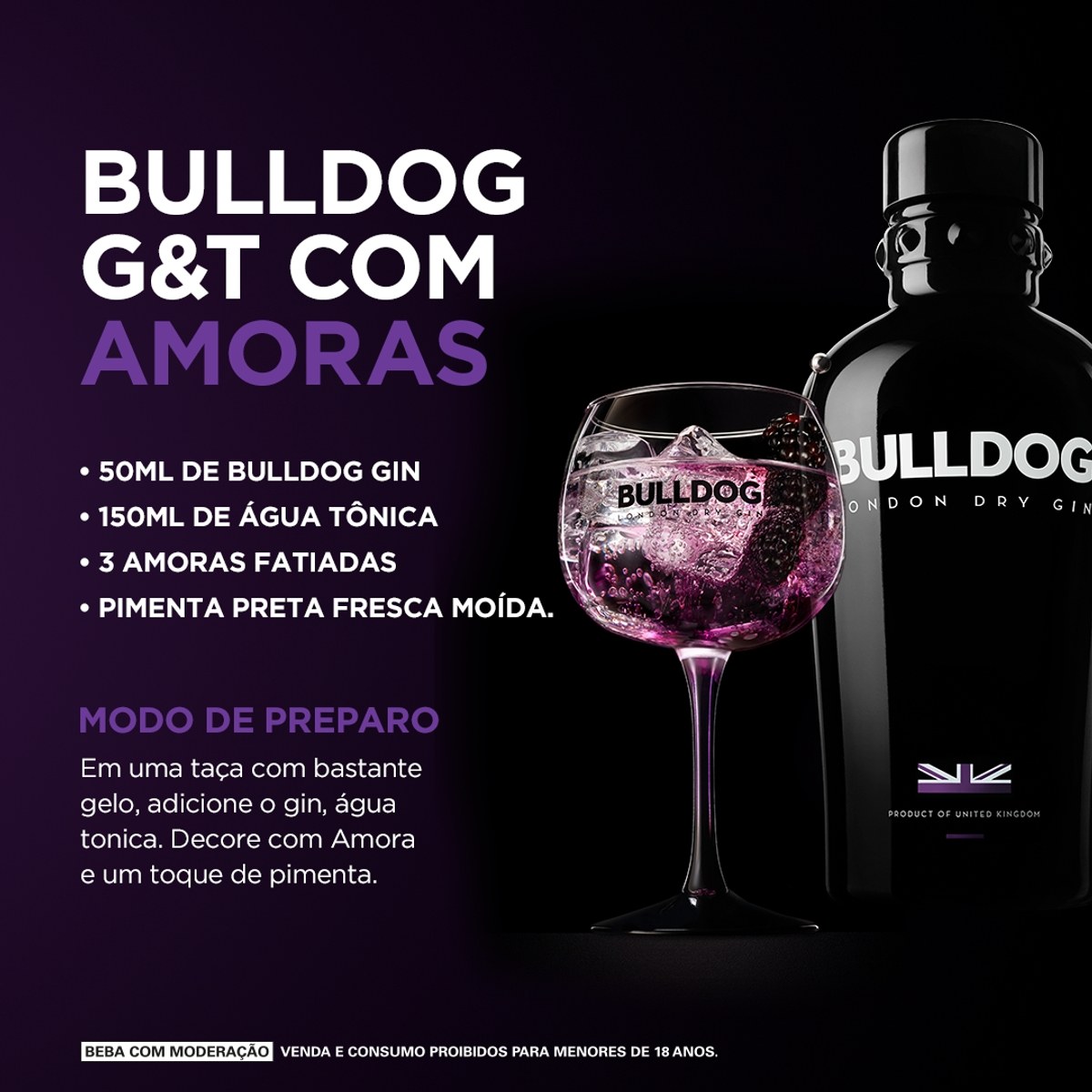 Gin London Dry Bulldog 750ml
