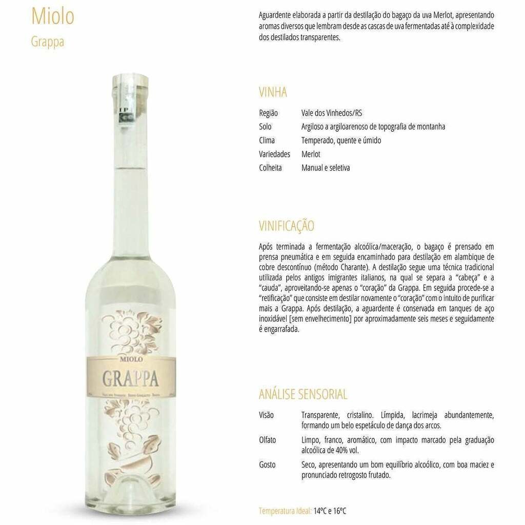 Grappa Miolo 500ml
