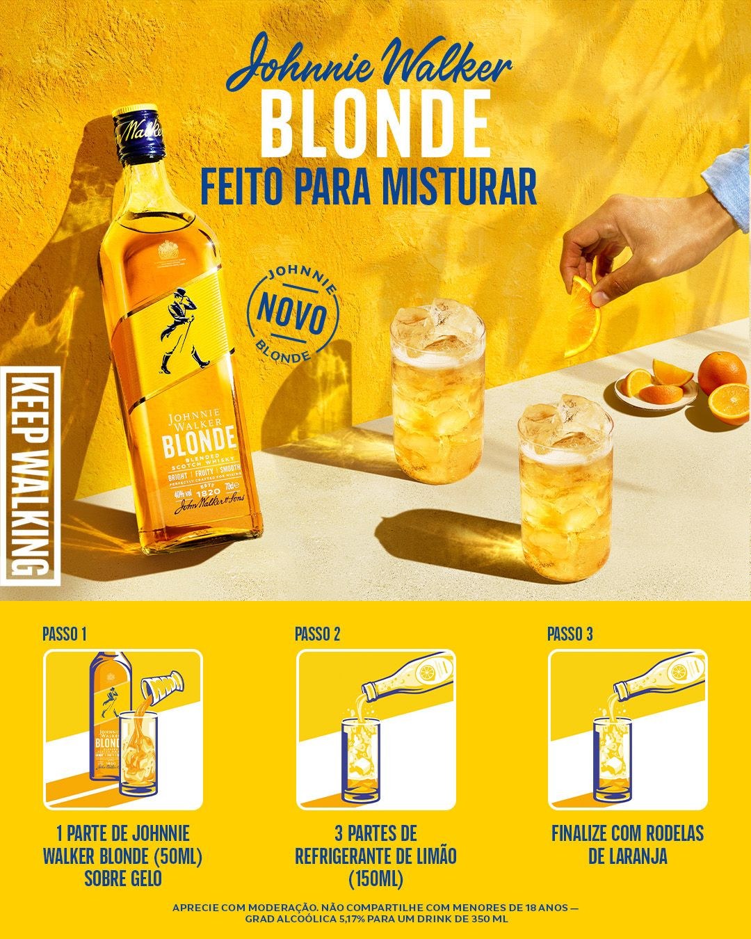 Whisky Johnnie Walker Blonde 750ml