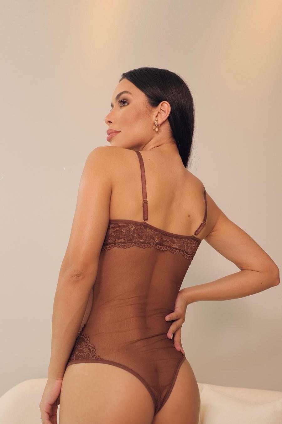 BODY MARGARIDA - COM RENDA E TULE