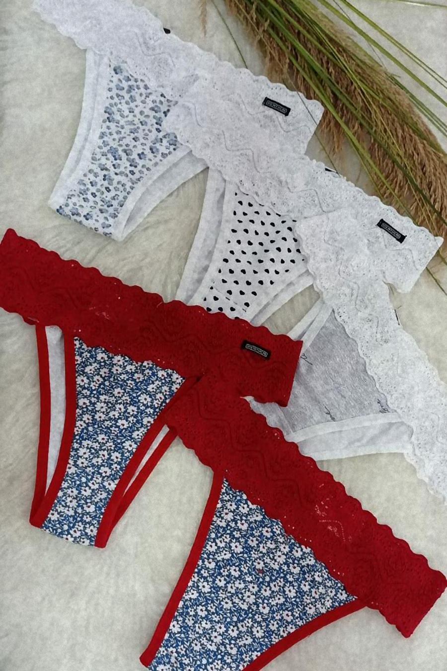 CALCINHA RENDA CINTURA COM DELICOTTON