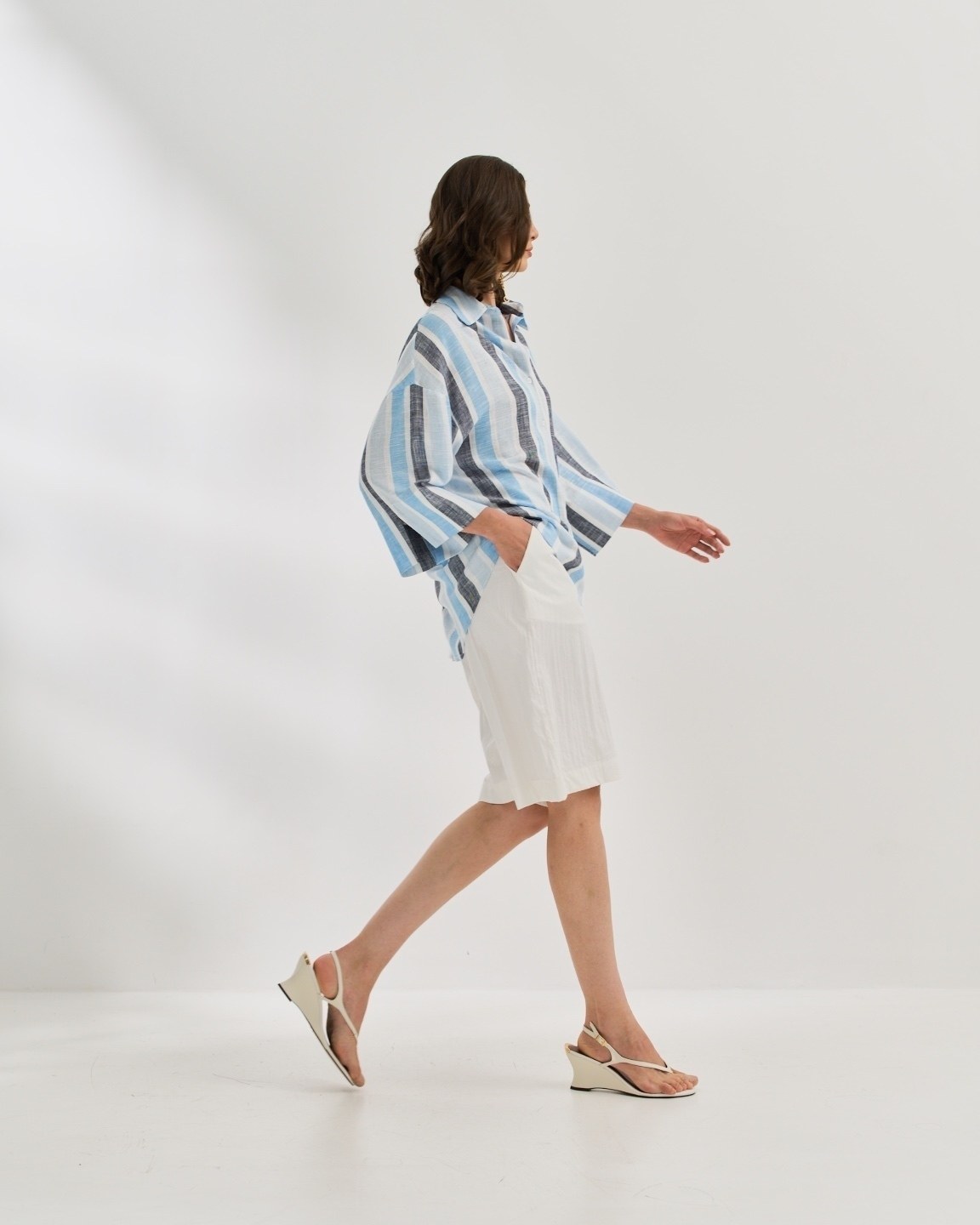 CAMISA MANGA KIMONO LISTRA — foto 9