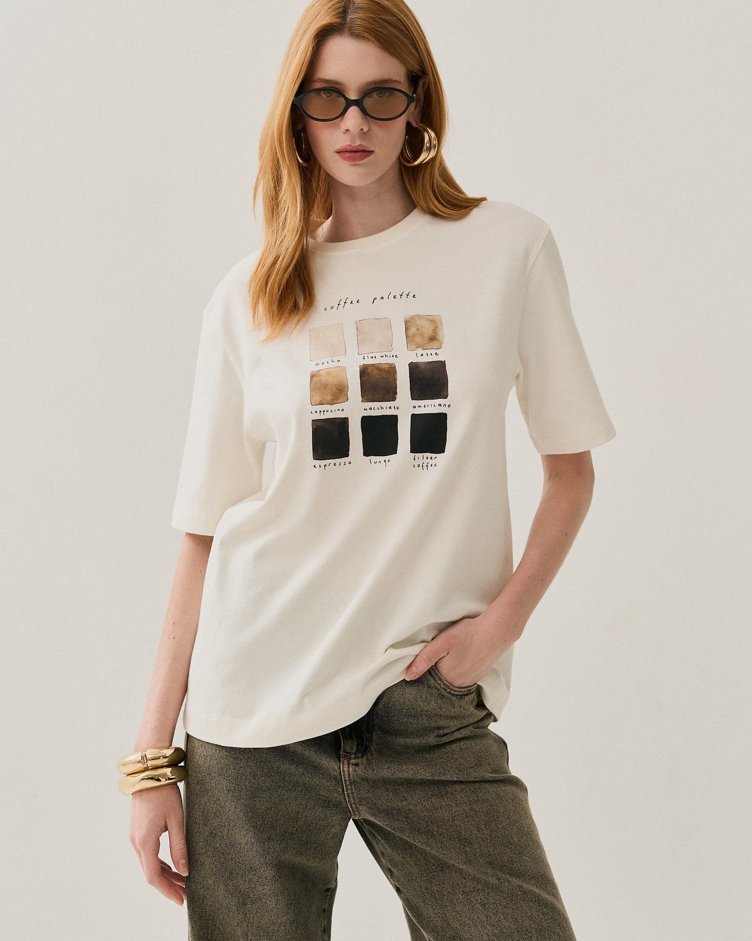 T-SHIRT MALHA DETALHE CORDONE