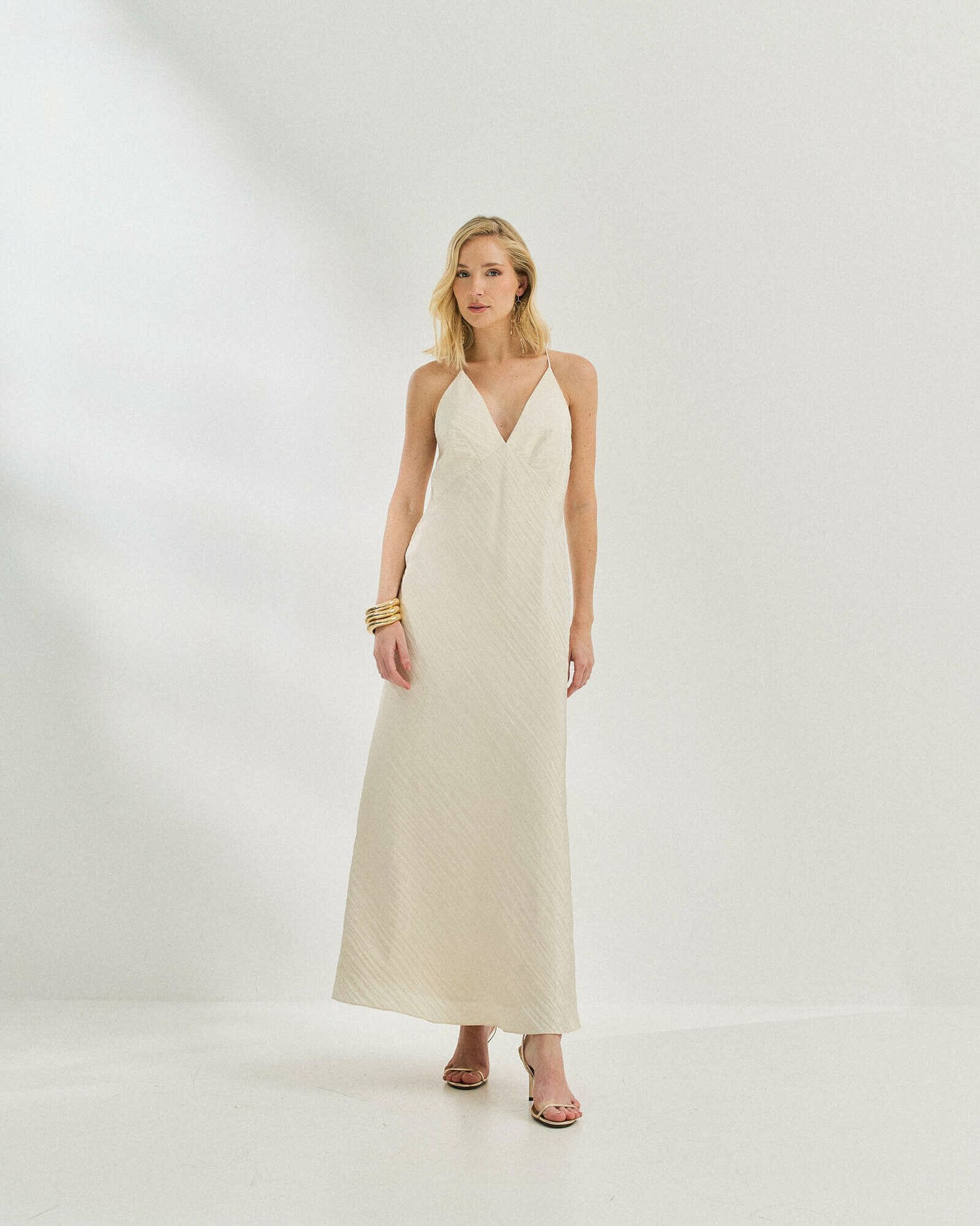 VESTIDO SLEEP DREES DECOTE V ACETINADO — foto 9