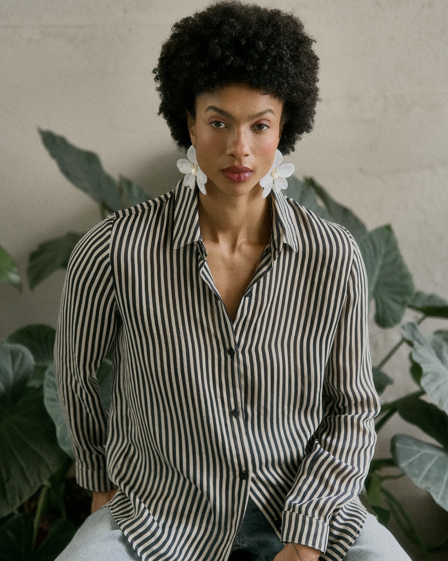 CAMISA LISTRADA PREGA COSTAS — foto 3
