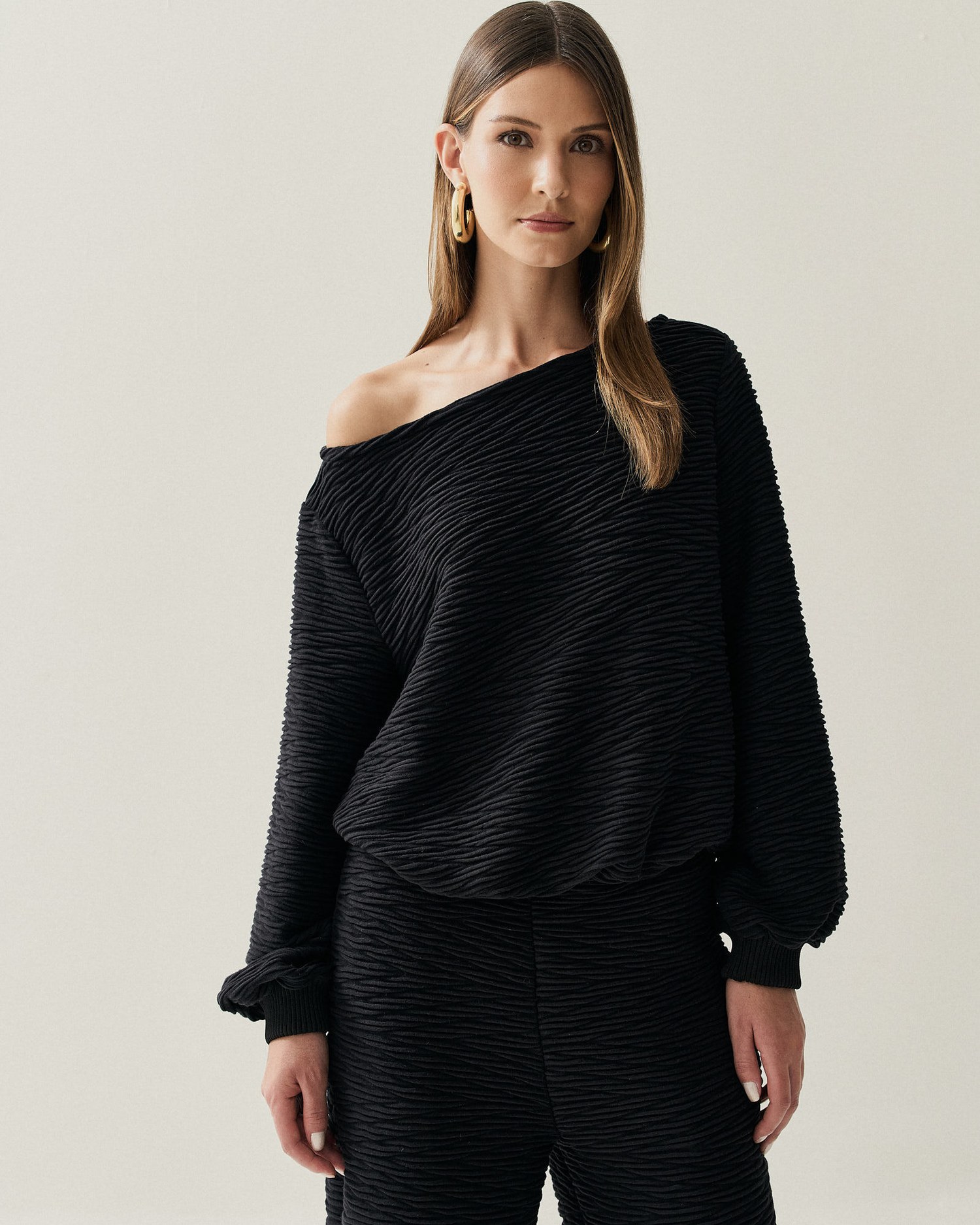BLUSA MALHA TEXTURA BALONE — foto 6