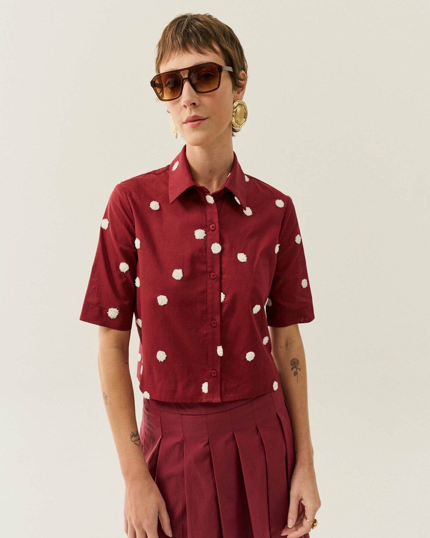 CAMISA MEIA MANGA TEXTURIZADA POA — foto 14
