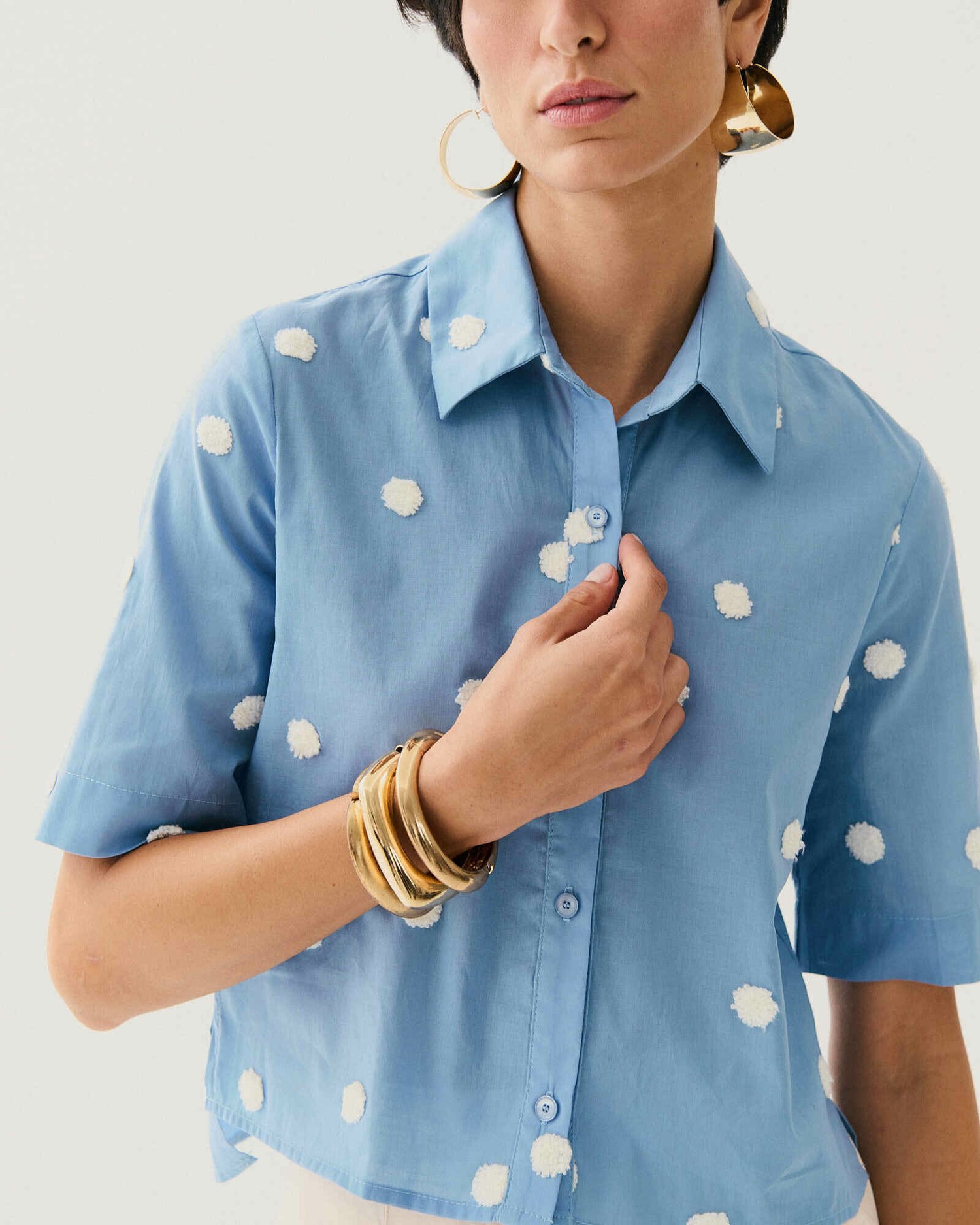 CAMISA MEIA MANGA TEXTURIZADA POA — foto 11