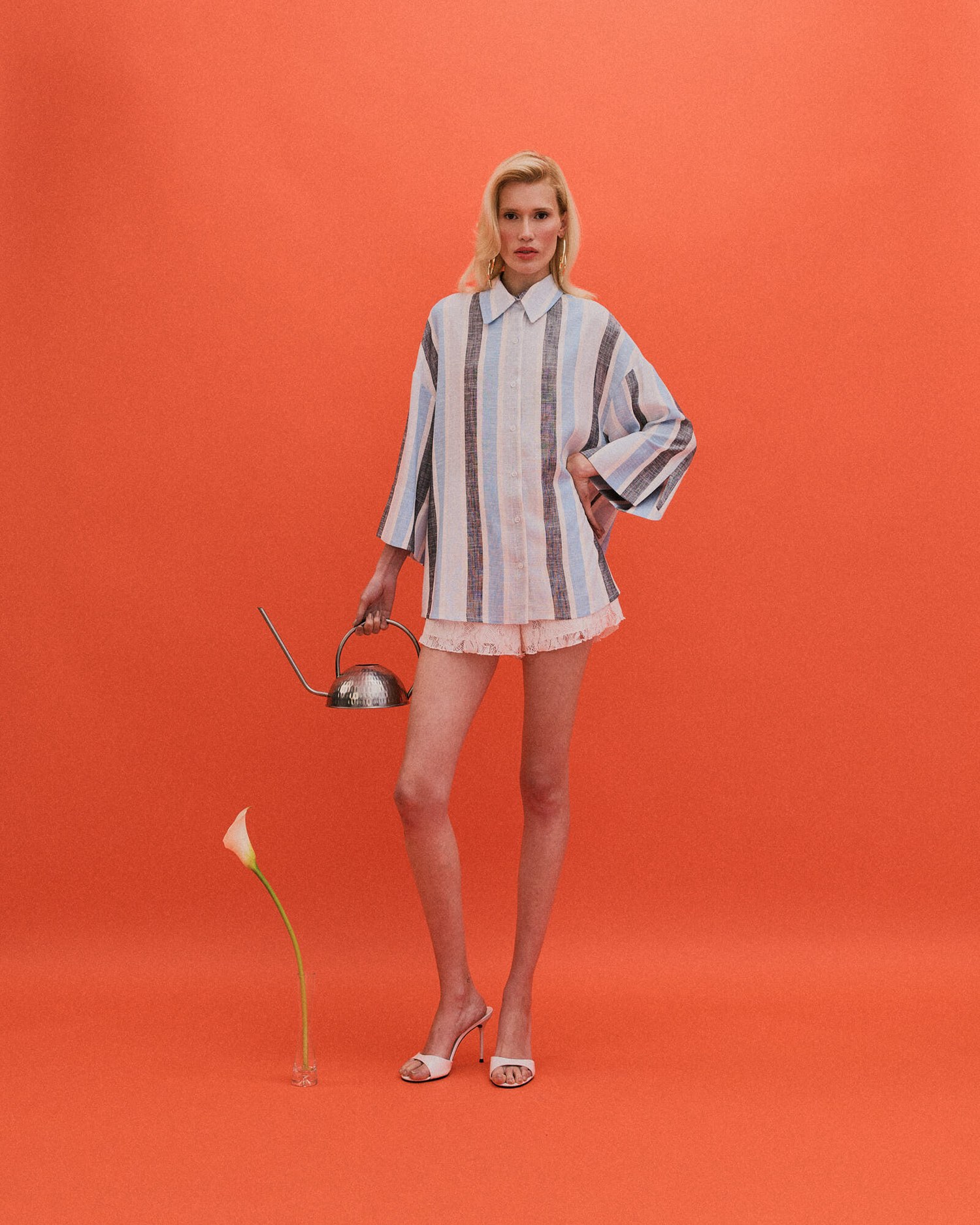 CAMISA MANGA KIMONO LISTRA — foto 5