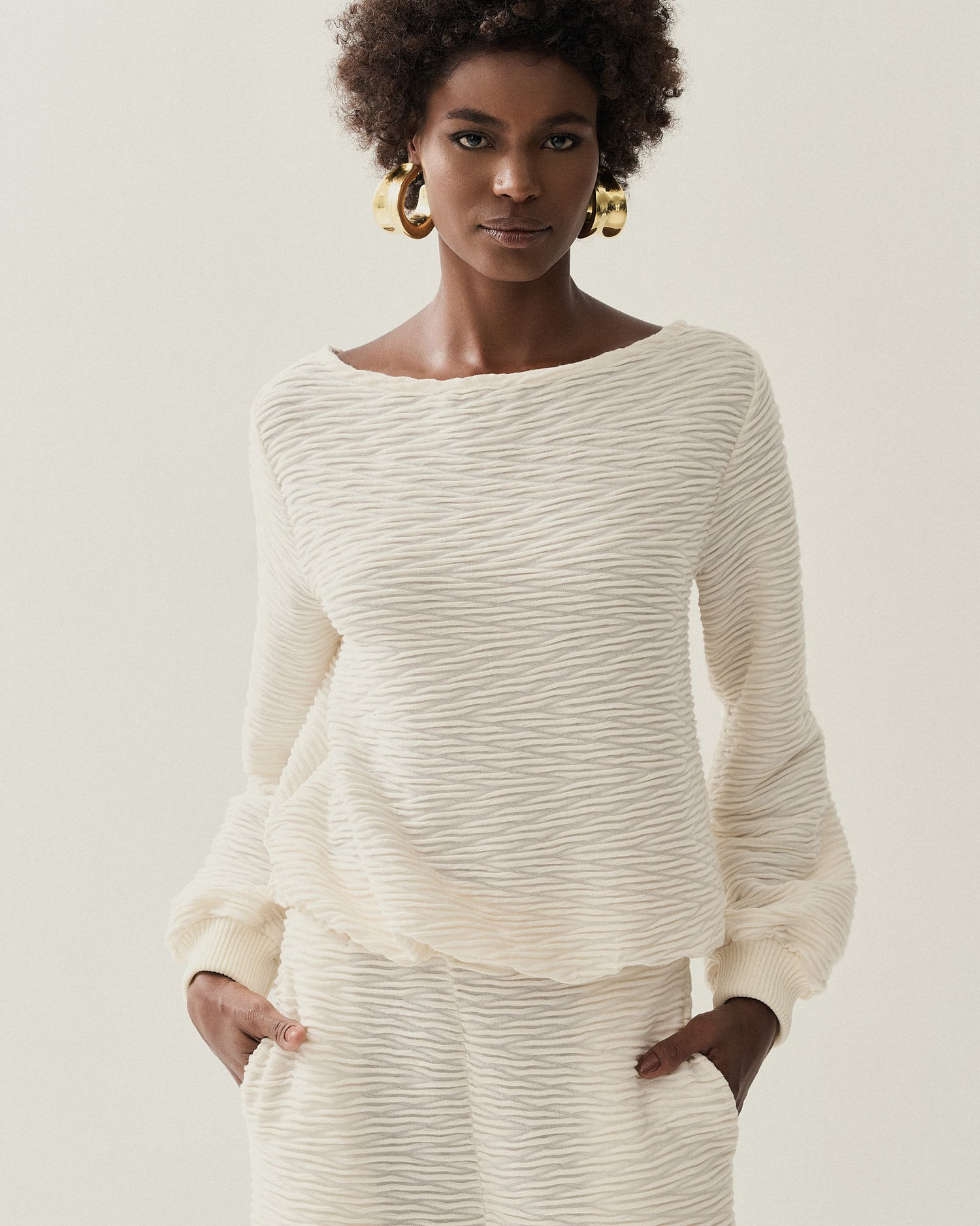 BLUSA MALHA TEXTURA BALONE — foto 21