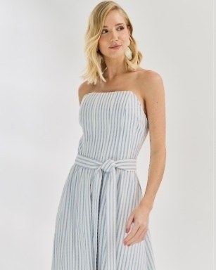 VESTIDO OMBROS LIVRES LISTRADO — foto 8