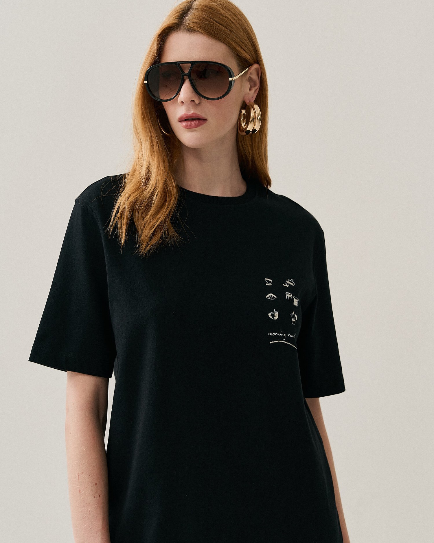 T-SHIRT MALHA DETALHE CORDONE — foto 6
