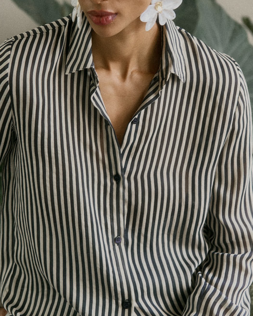 CAMISA LISTRADA PREGA COSTAS — foto 10