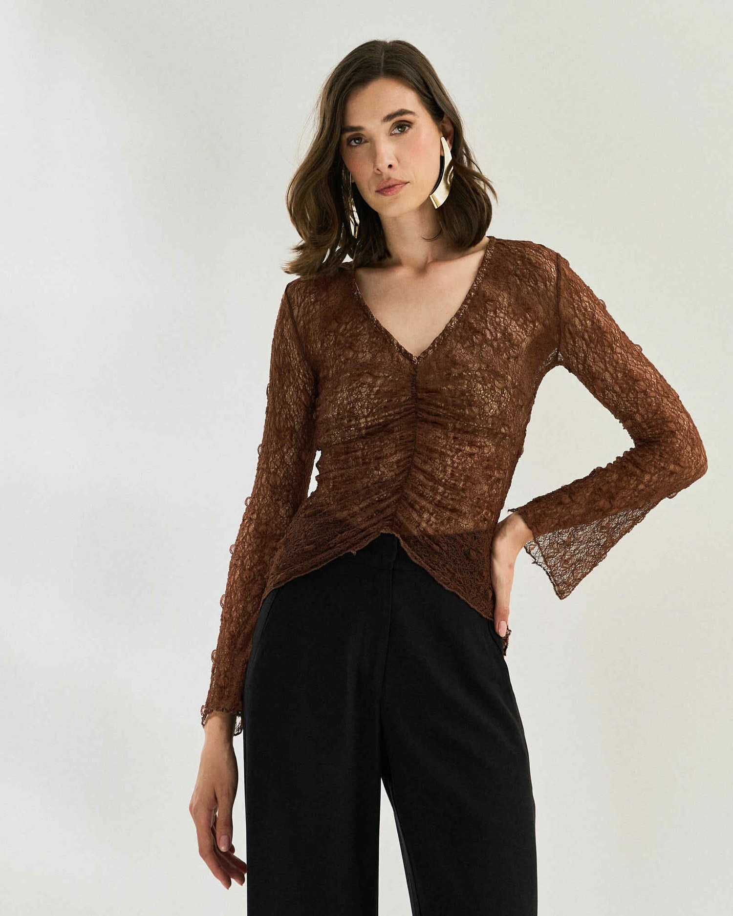BLUSA RENDA FRANZIDA — foto 9