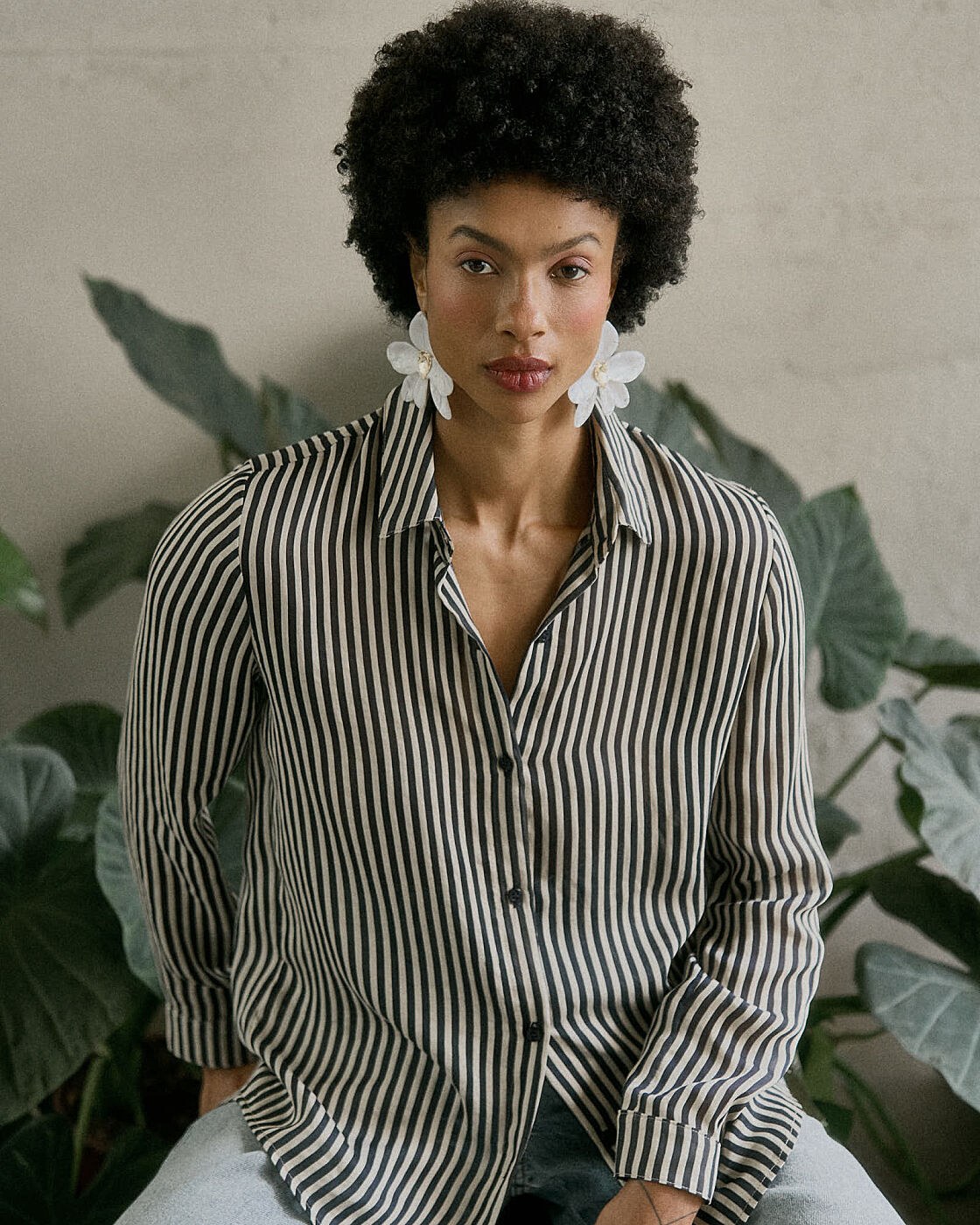 CAMISA LISTRADA PREGA COSTAS — foto 11