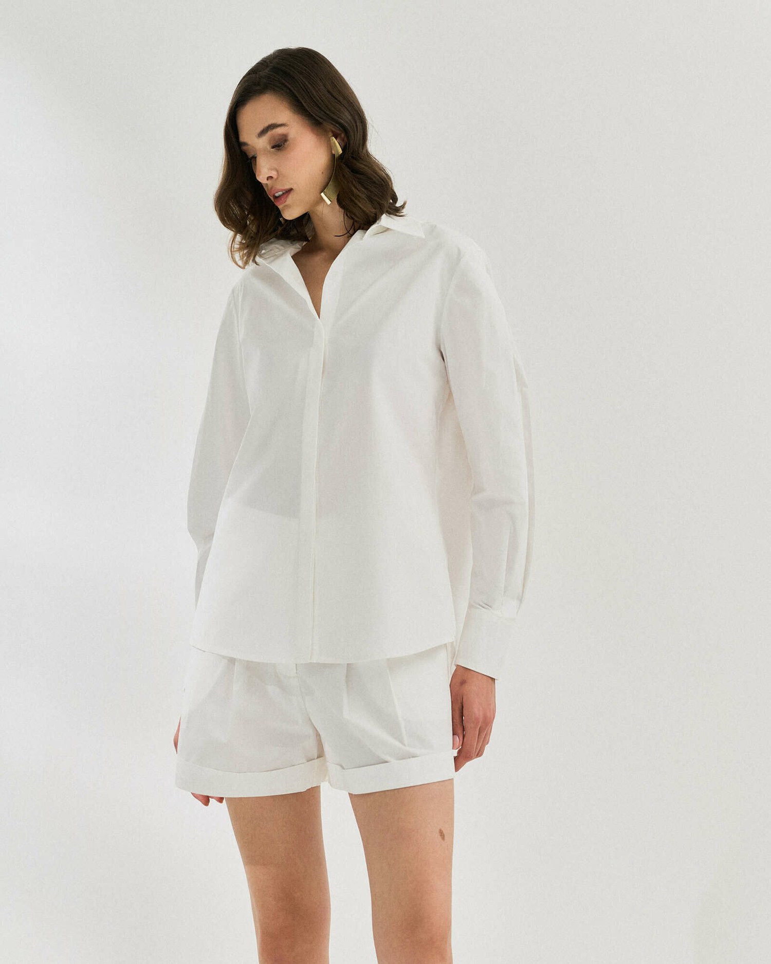 CAMISA DE ALGODAO COM PREGA DUPLA — foto 12
