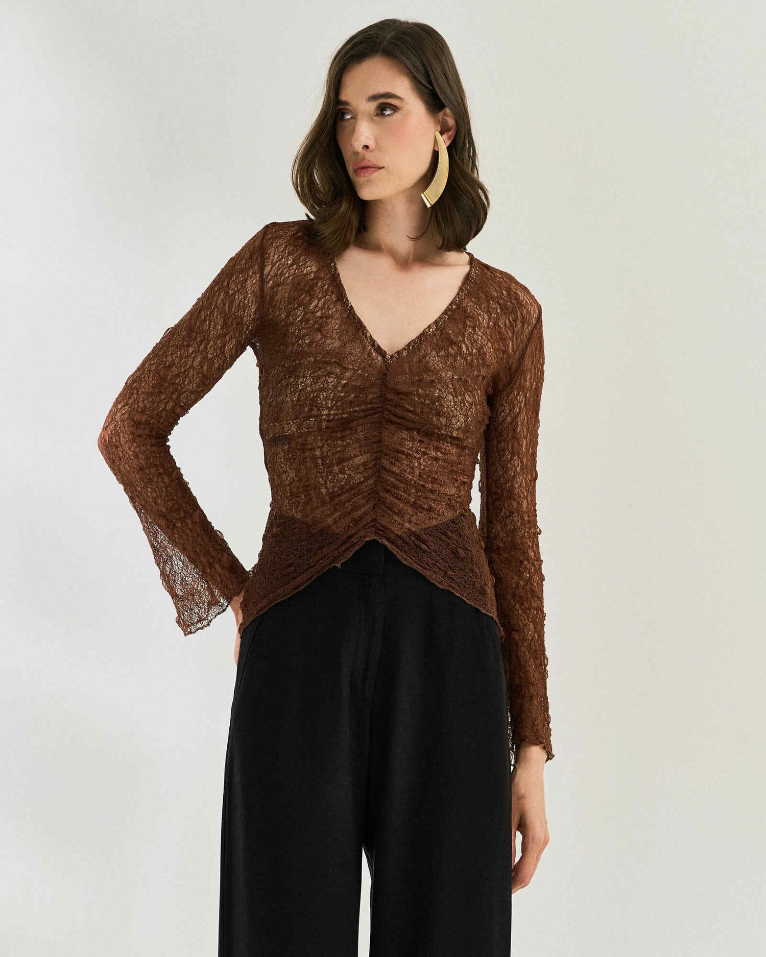 BLUSA RENDA FRANZIDA — foto 7