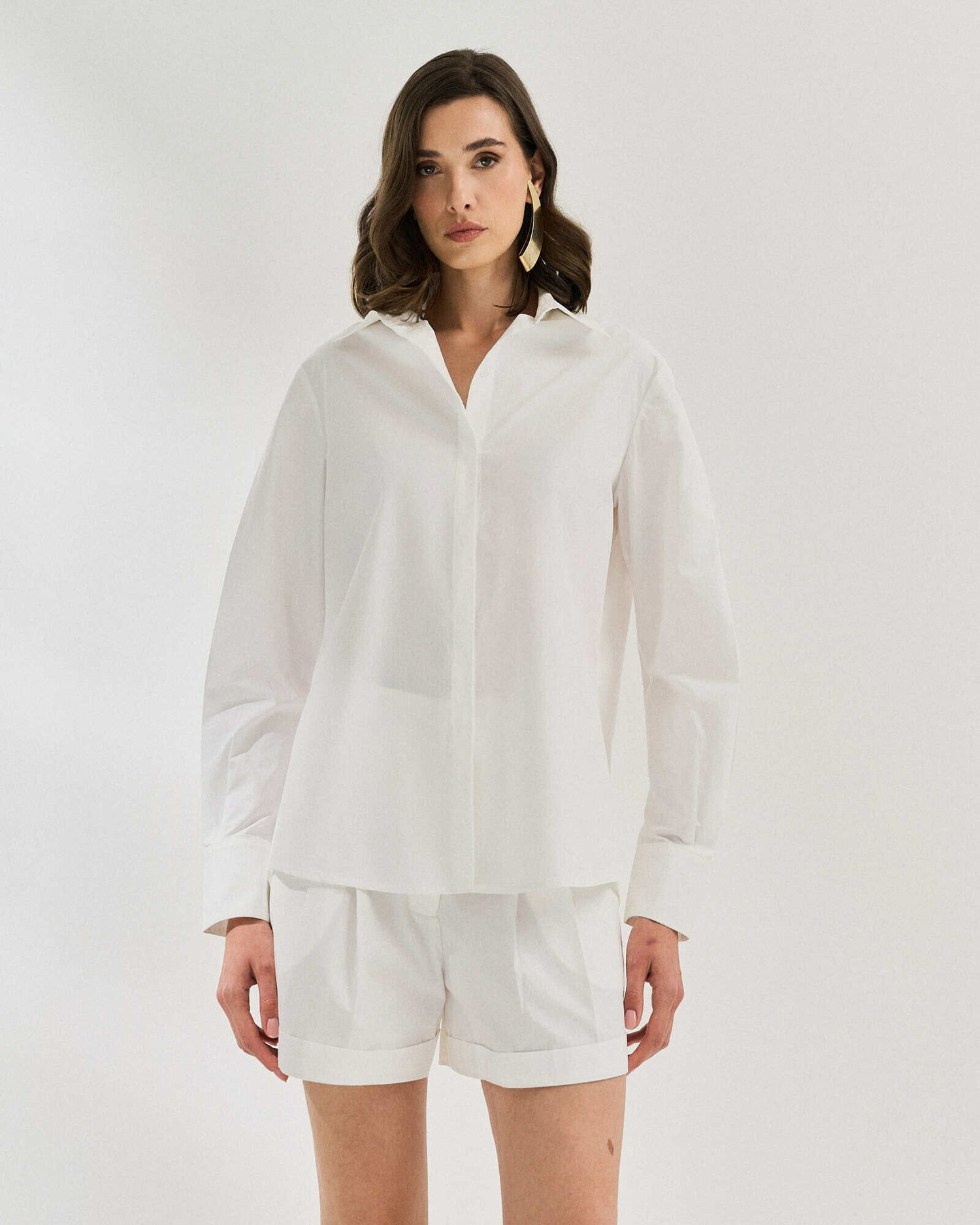 CAMISA DE ALGODAO COM PREGA DUPLA — foto 9