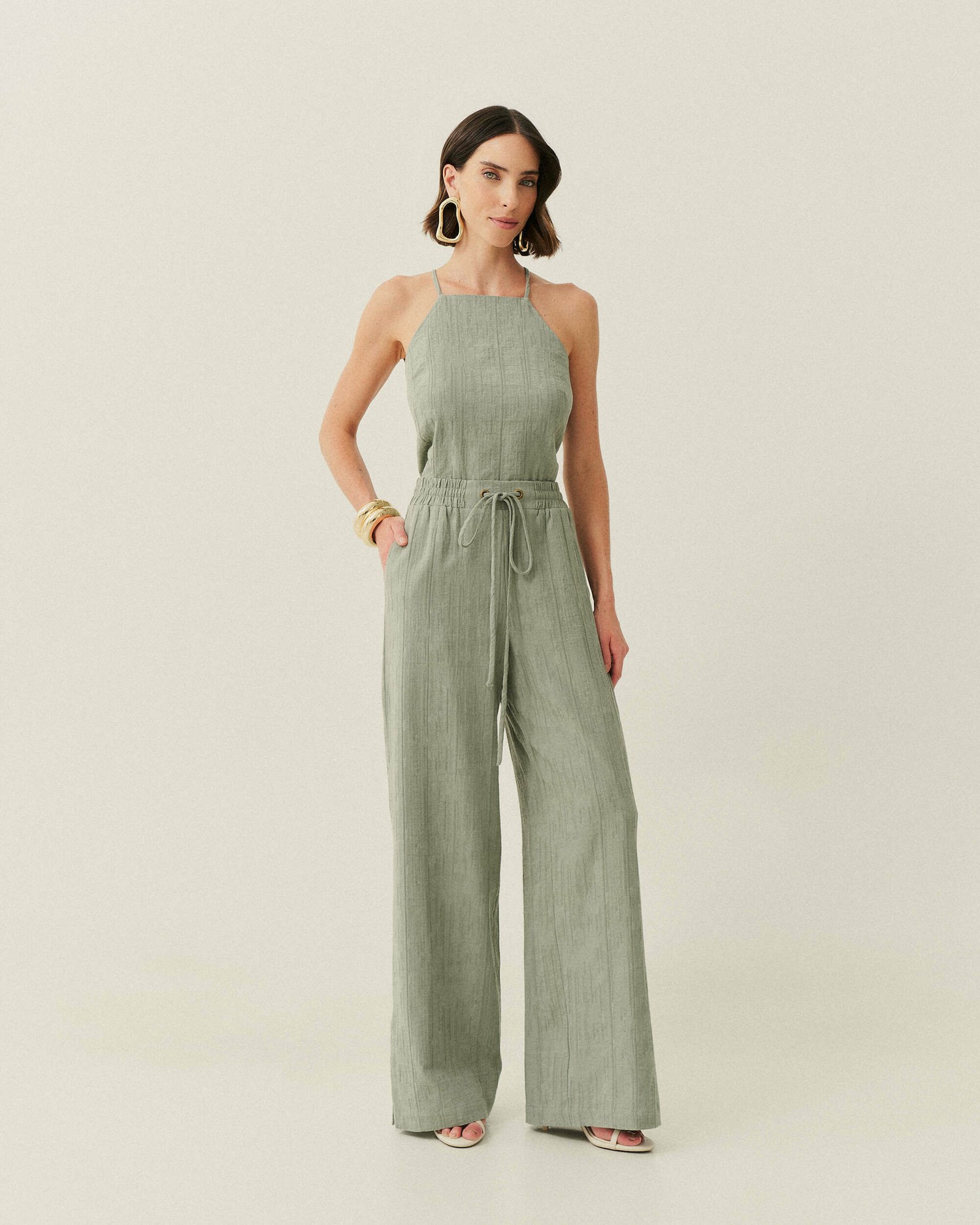 CALCA PANTALONA EM LINHO COS DE ELASTICO (PROMO) — foto 20