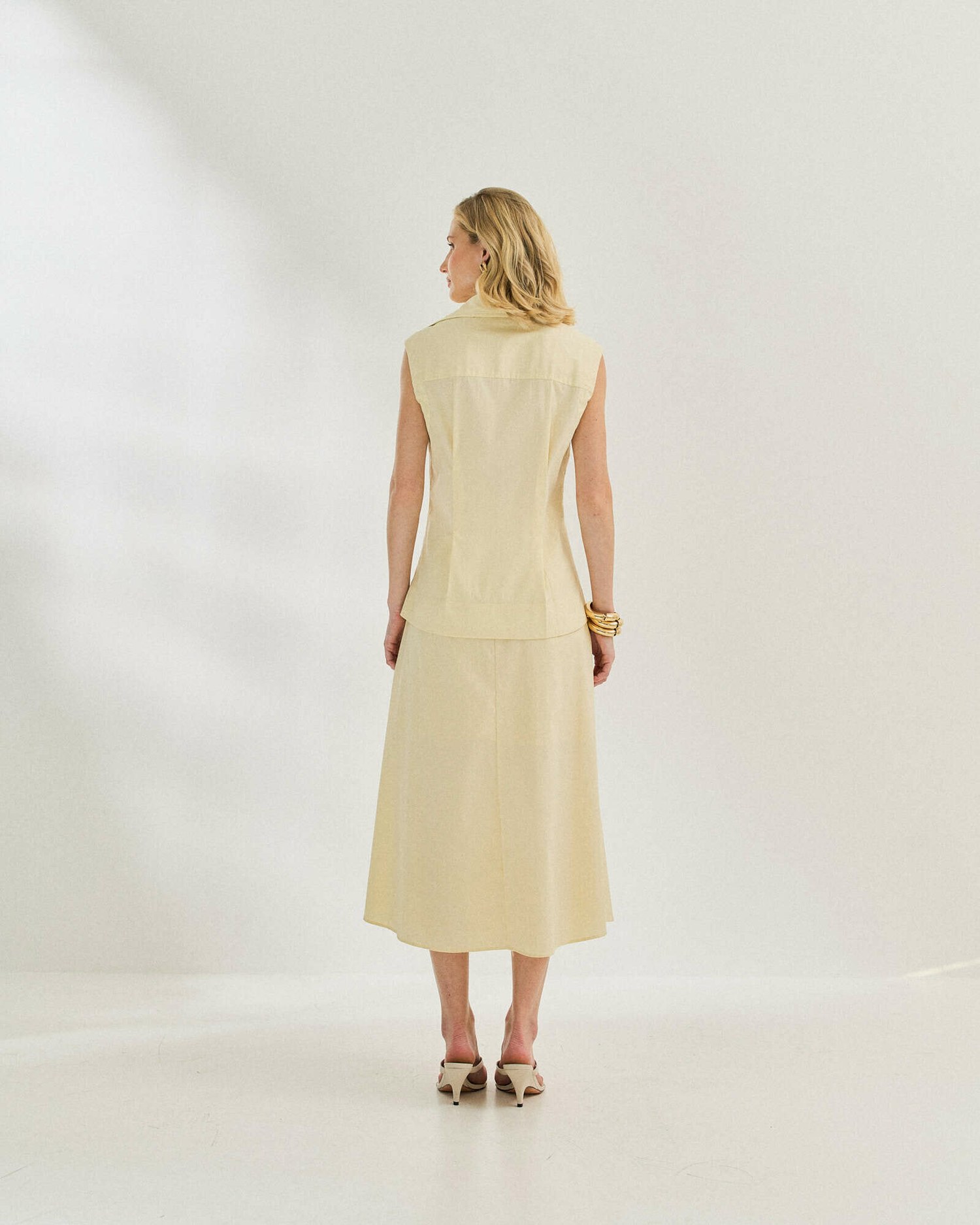 SAIA MIDI COTTON EVASE — foto 3