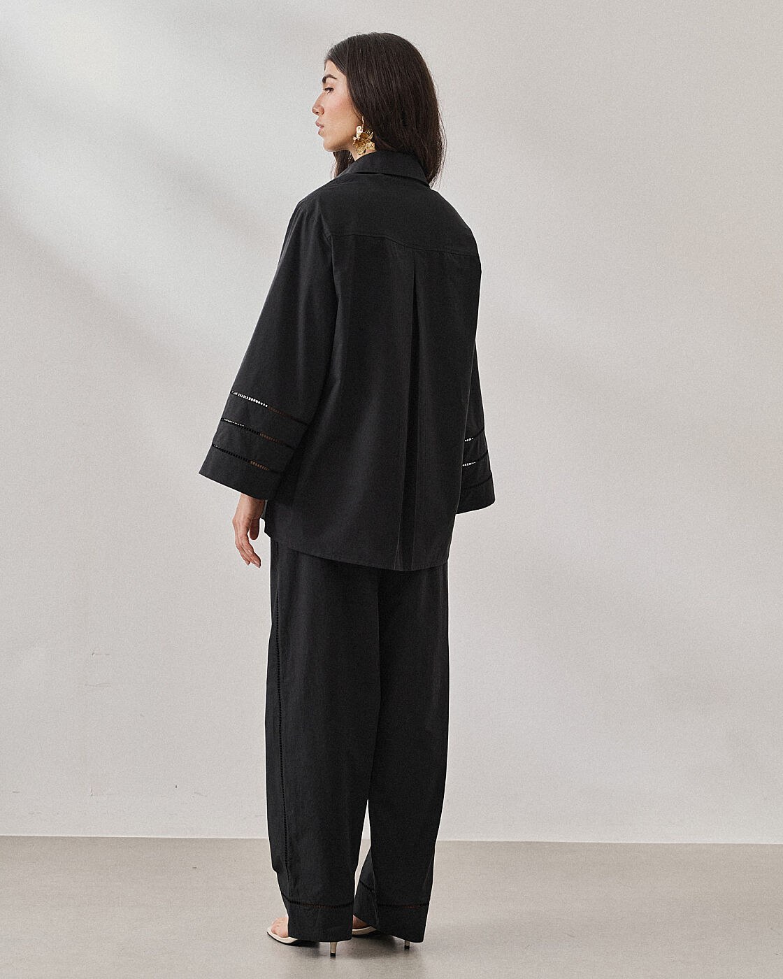 CAMISA ALGODAO DETALHE RENDA — foto 10