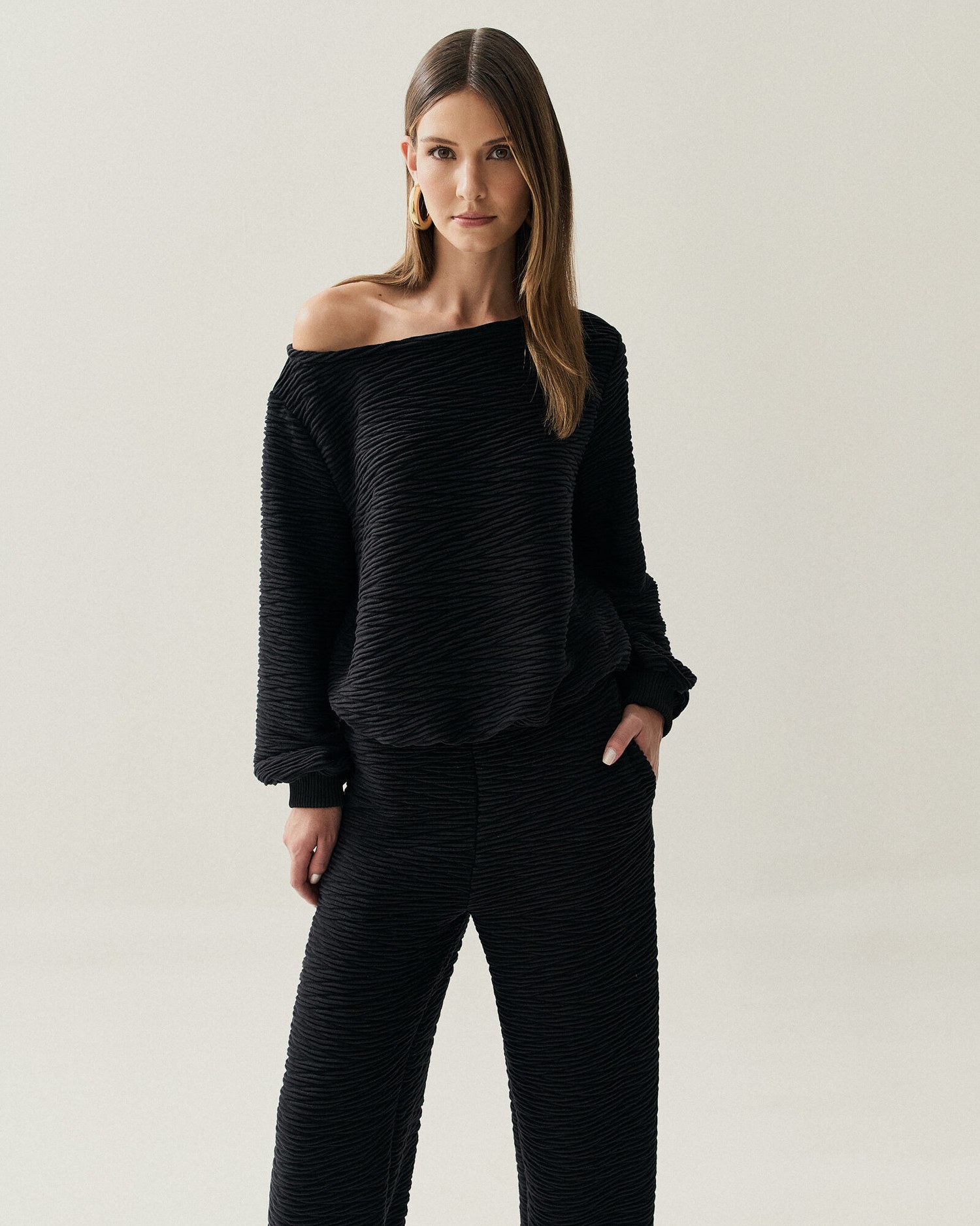BLUSA MALHA TEXTURA BALONE — foto 18