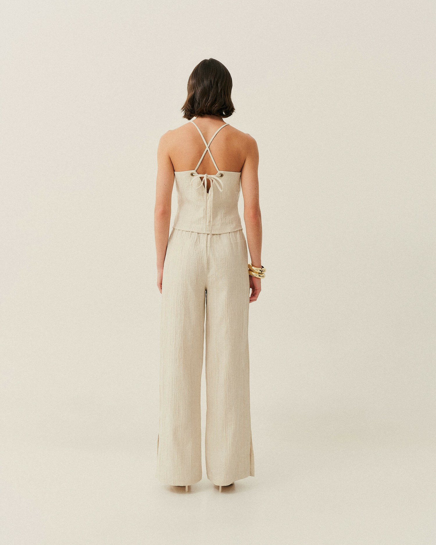 CALCA PANTALONA EM LINHO COS DE ELASTICO (PROMO) — foto 17