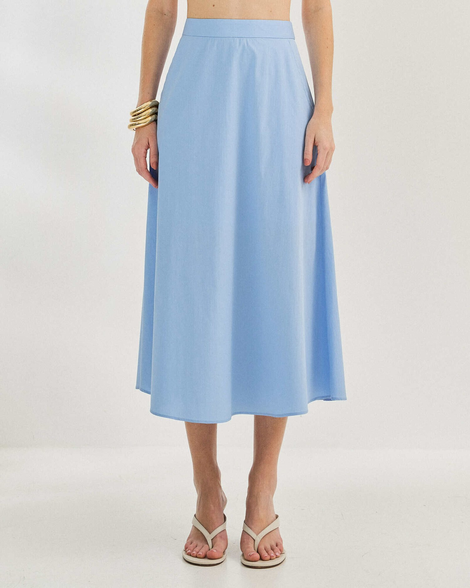 SAIA MIDI COTTON EVASE — foto 14