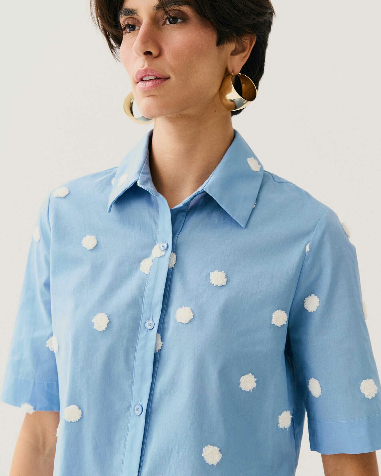 CAMISA MEIA MANGA TEXTURIZADA POA — foto 8
