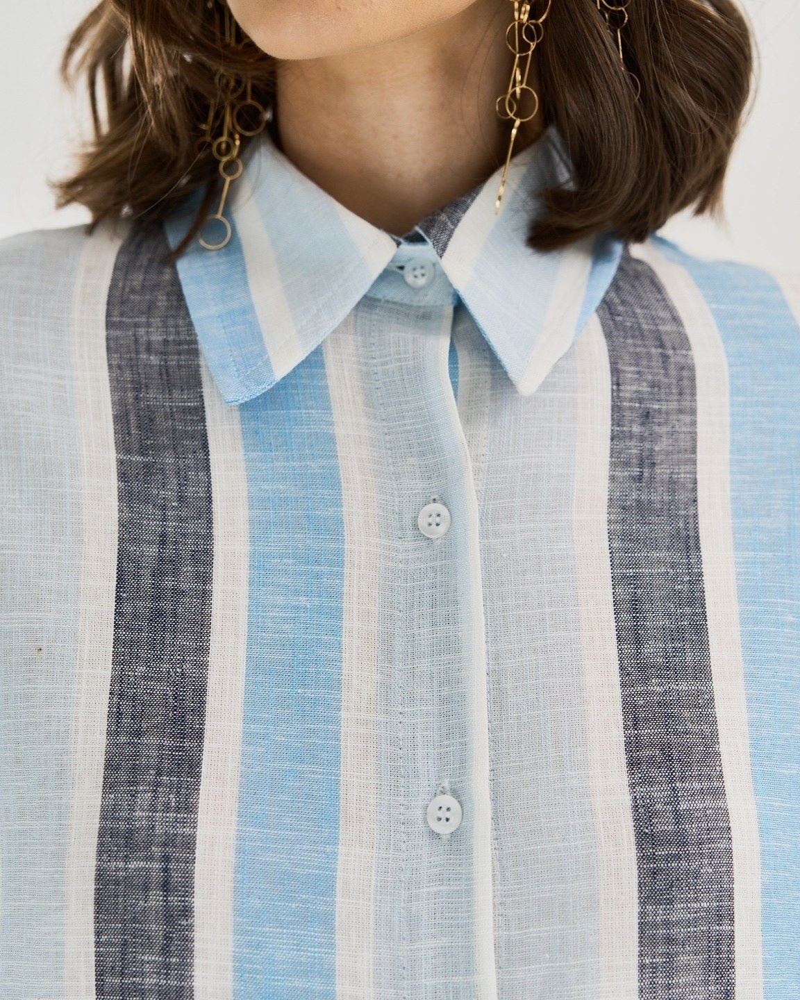 CAMISA MANGA KIMONO LISTRA — foto 10