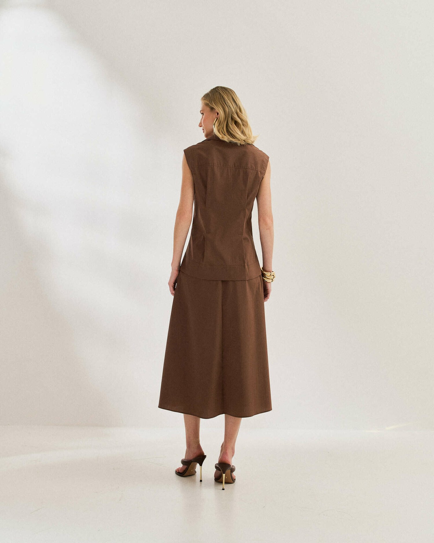 SAIA MIDI COTTON EVASE — foto 22