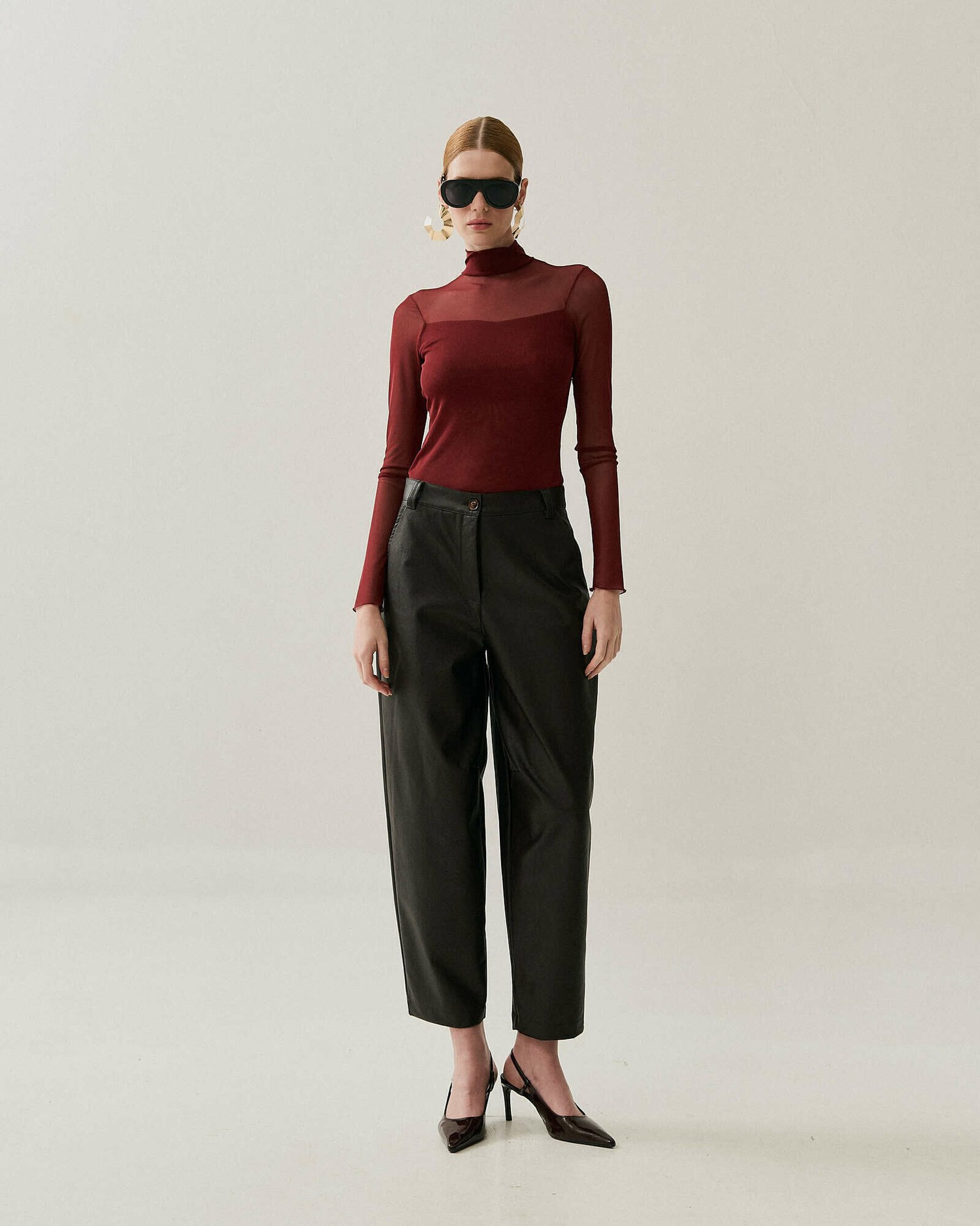 BLUSA GOLA ALTA TRANSPARENTE — foto 7