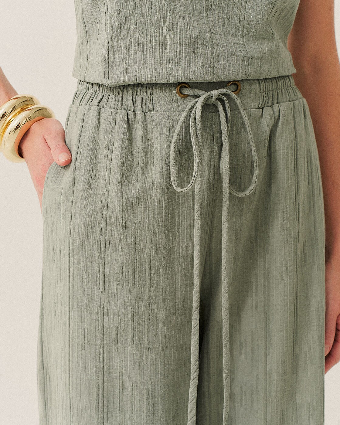 CALCA PANTALONA EM LINHO COS DE ELASTICO (PROMO) — foto 8