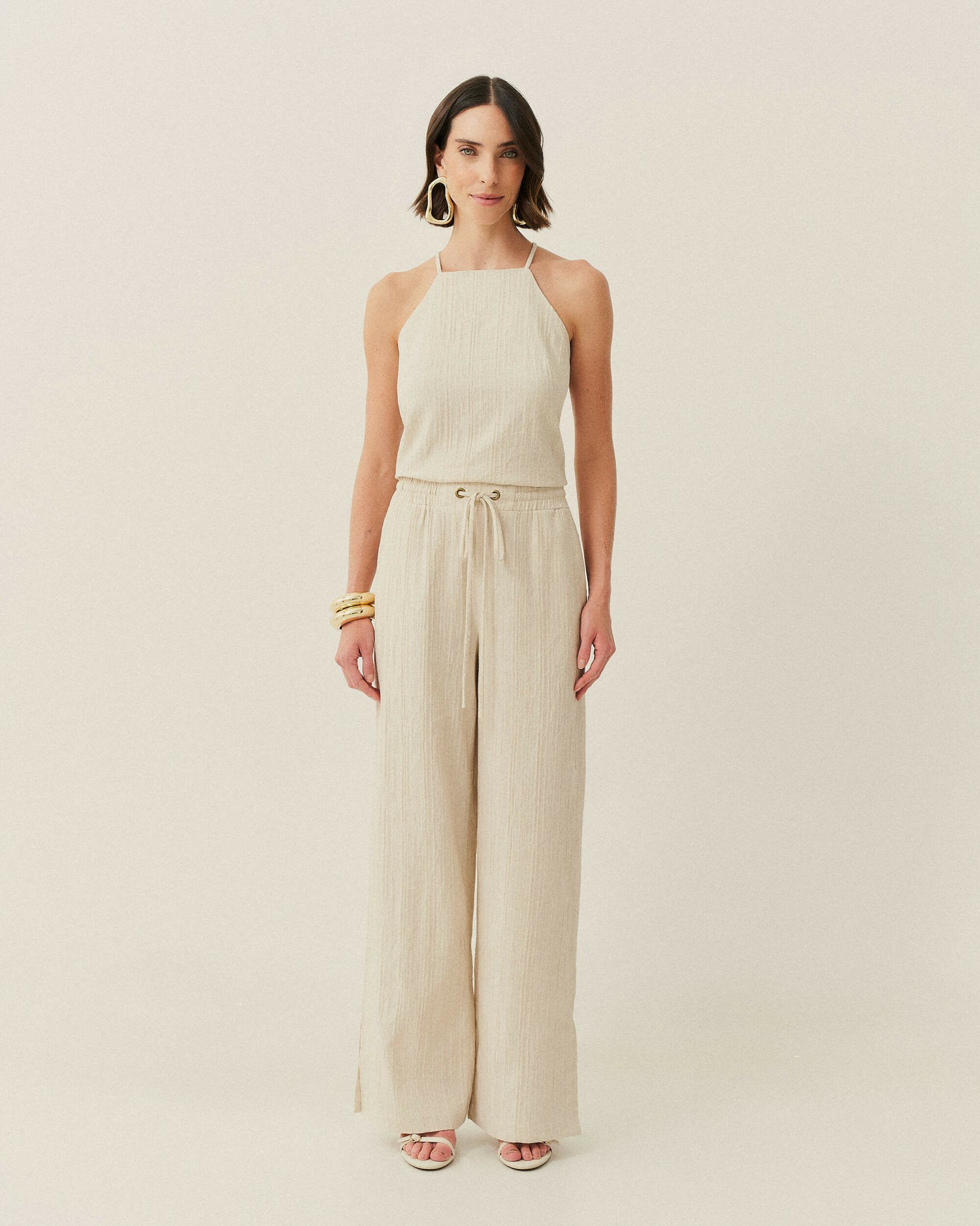 CALCA PANTALONA EM LINHO COS DE ELASTICO (PROMO) — foto 16