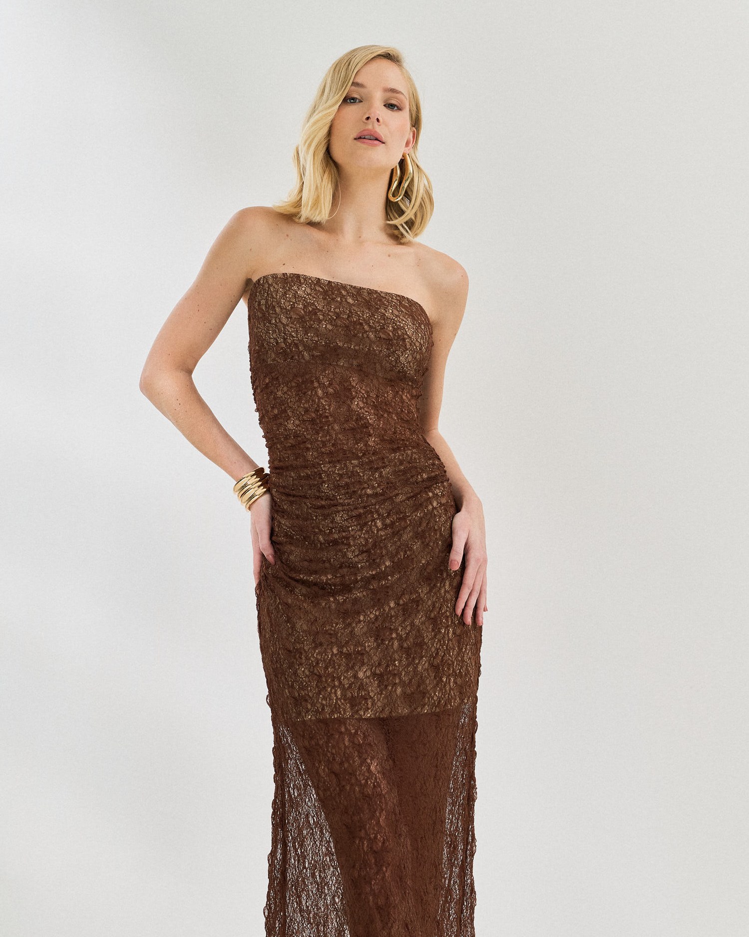 VESTIDO SEM ALCA RENDA — foto 6