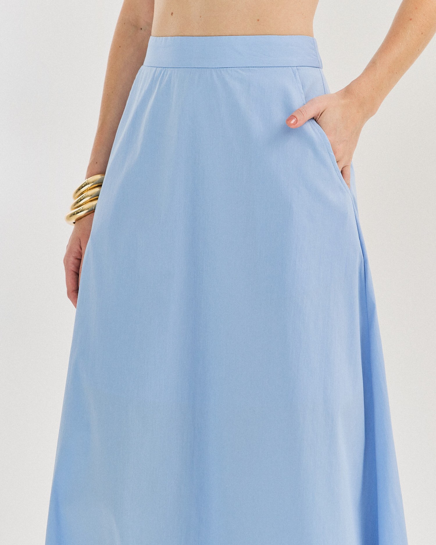 SAIA MIDI COTTON EVASE — foto 11