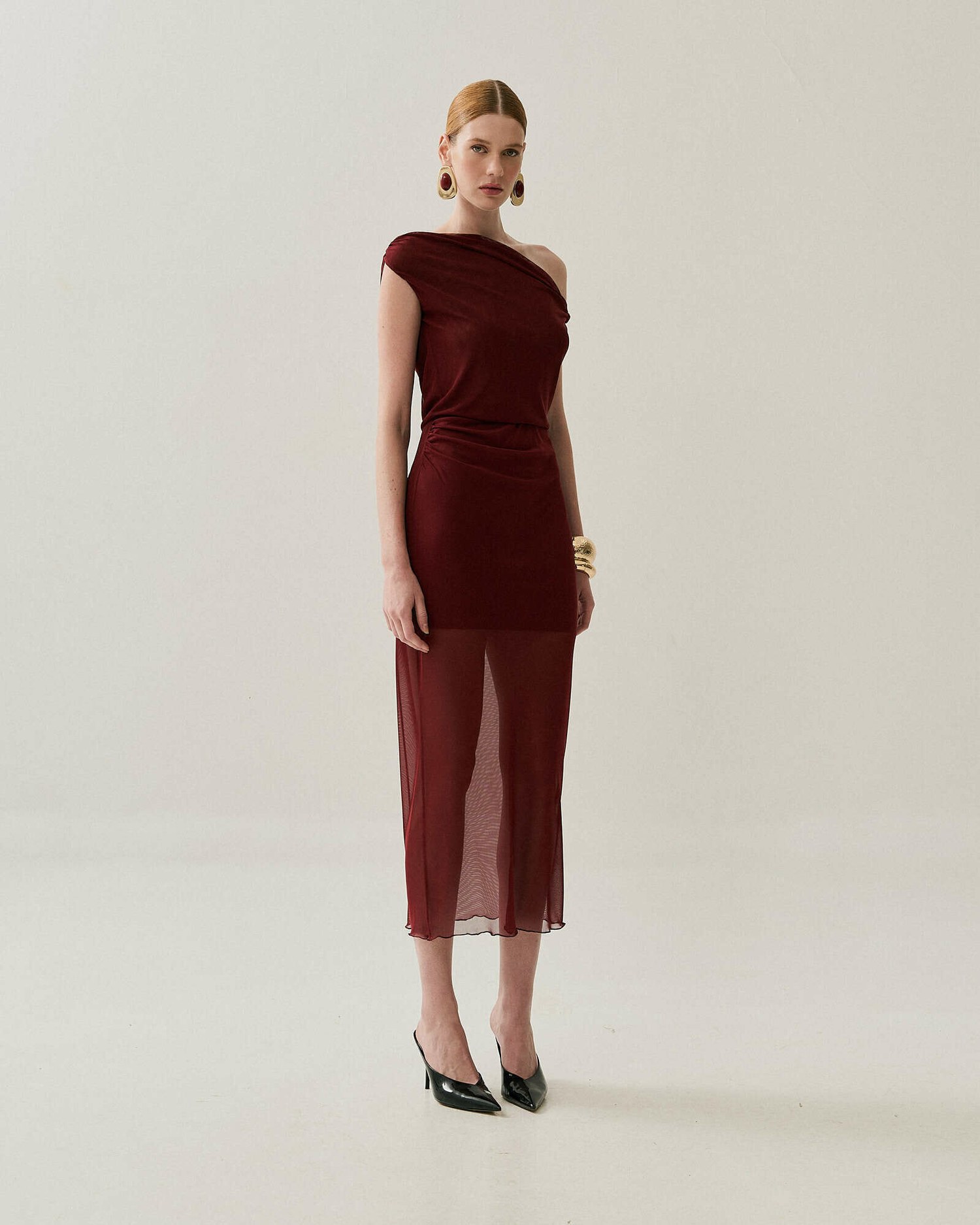 VESTIDO MIDI TORCAO OMBRO — foto 6