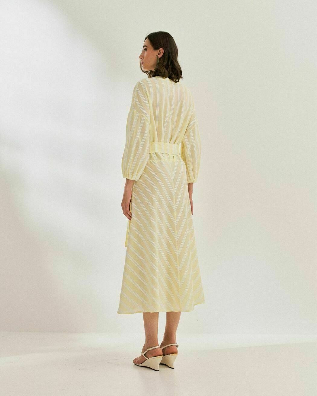 VESTIDO CHEMISE LISTRADO — foto 6