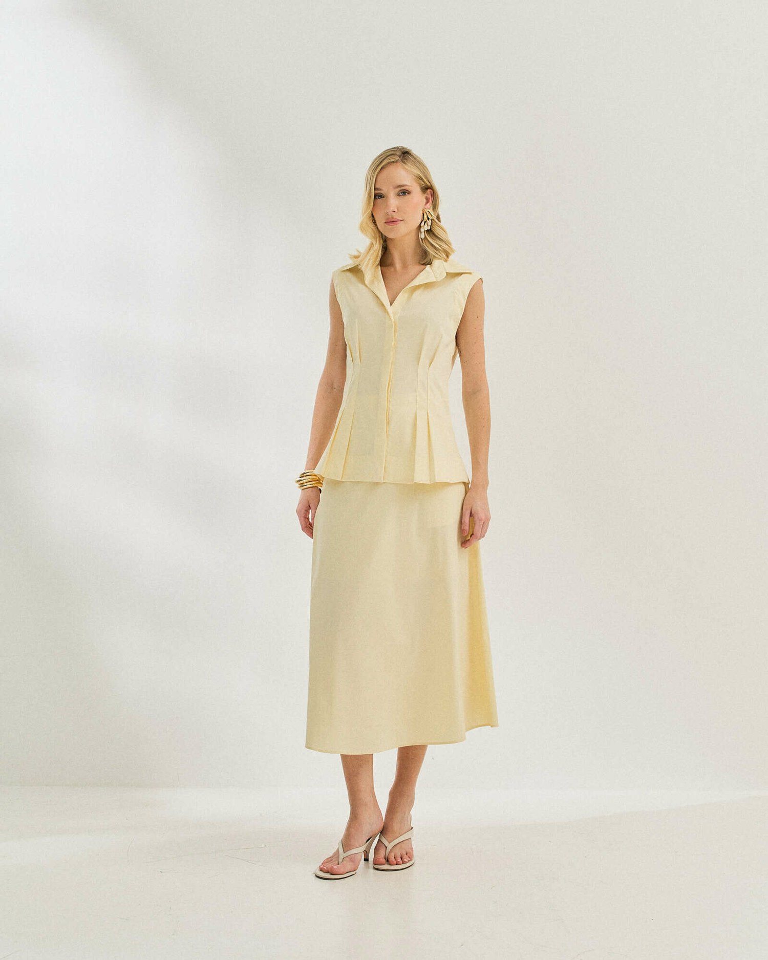 SAIA MIDI COTTON EVASE — foto 19