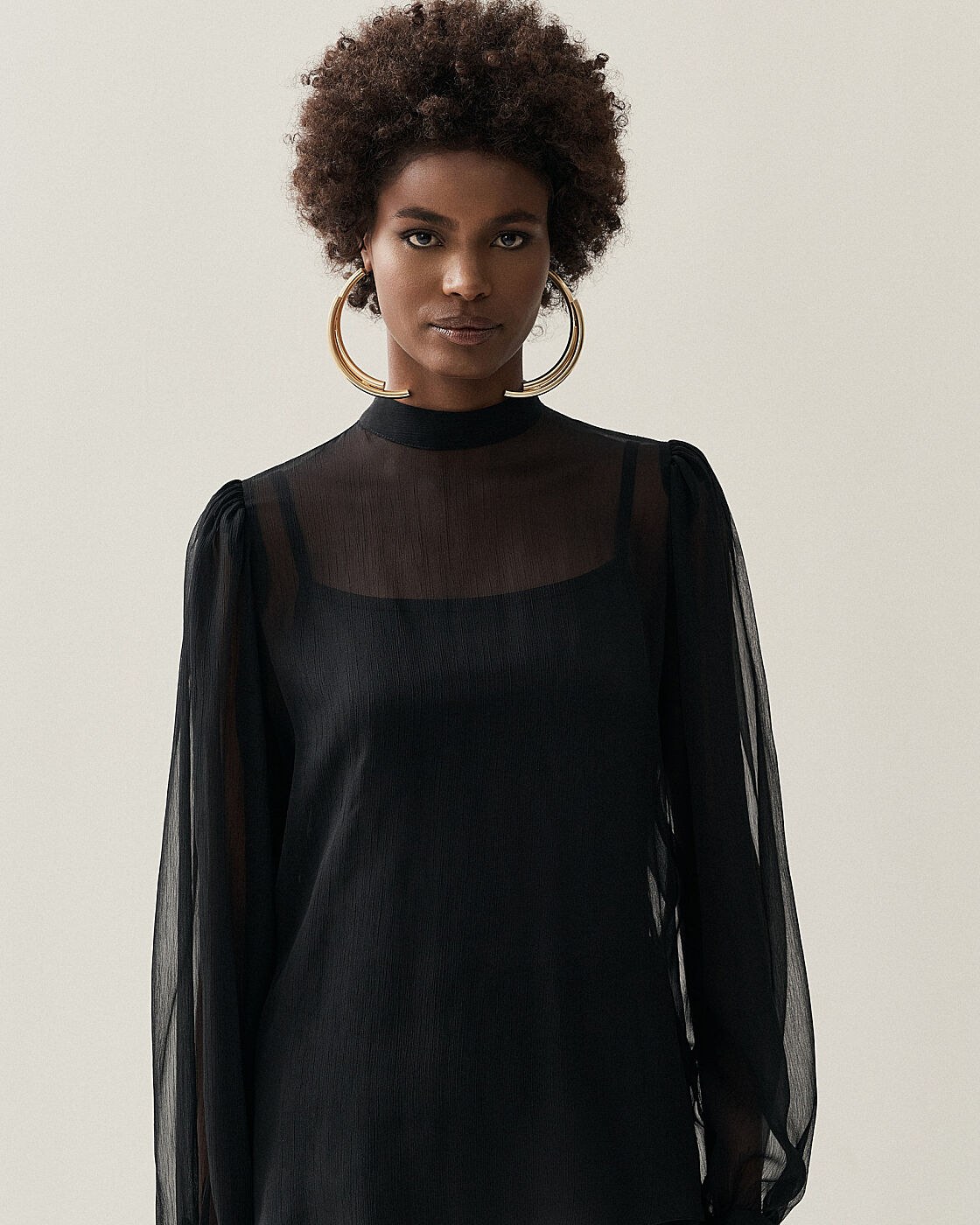 BLUSA MANGA LONGA TRANSPASSE E TRANSPARENTE — foto 16