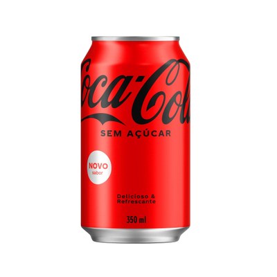Refrigerante Coca Cola Sem Açúcar Lata 350ml