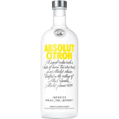 Vodka Absolut Citron 750 Ml